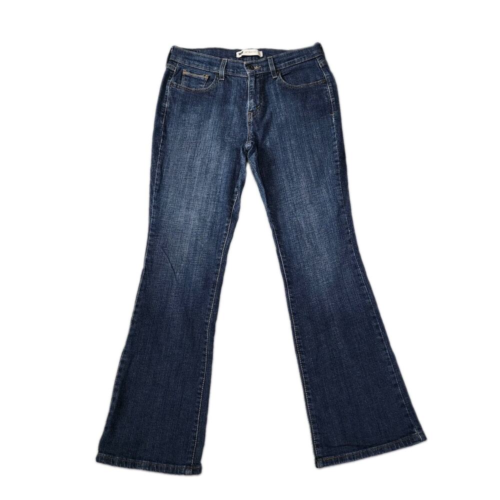 Levi’s 515 Womens Bootcut Jeans Dark Wash Mid Rise Stretch Denim Y2K Size 8